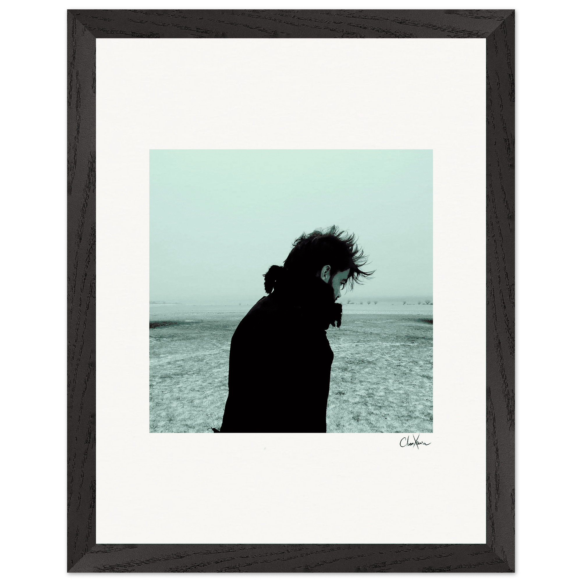 Misty Mind Framed print 27x35 cm / 11x14″ Black frame 40
