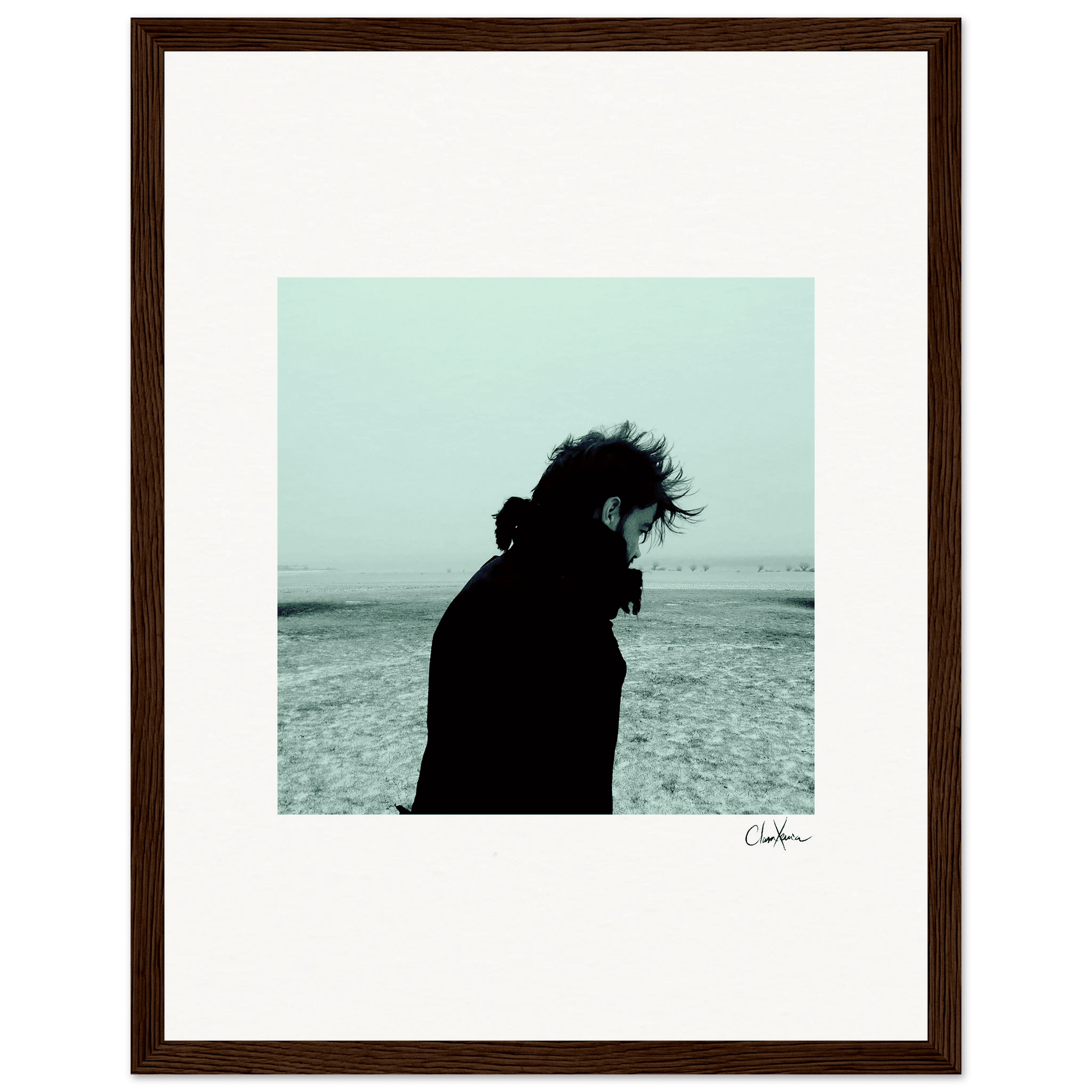 Misty Mind Framed print 27x35 cm / 11x14″ Dark wood frame 78