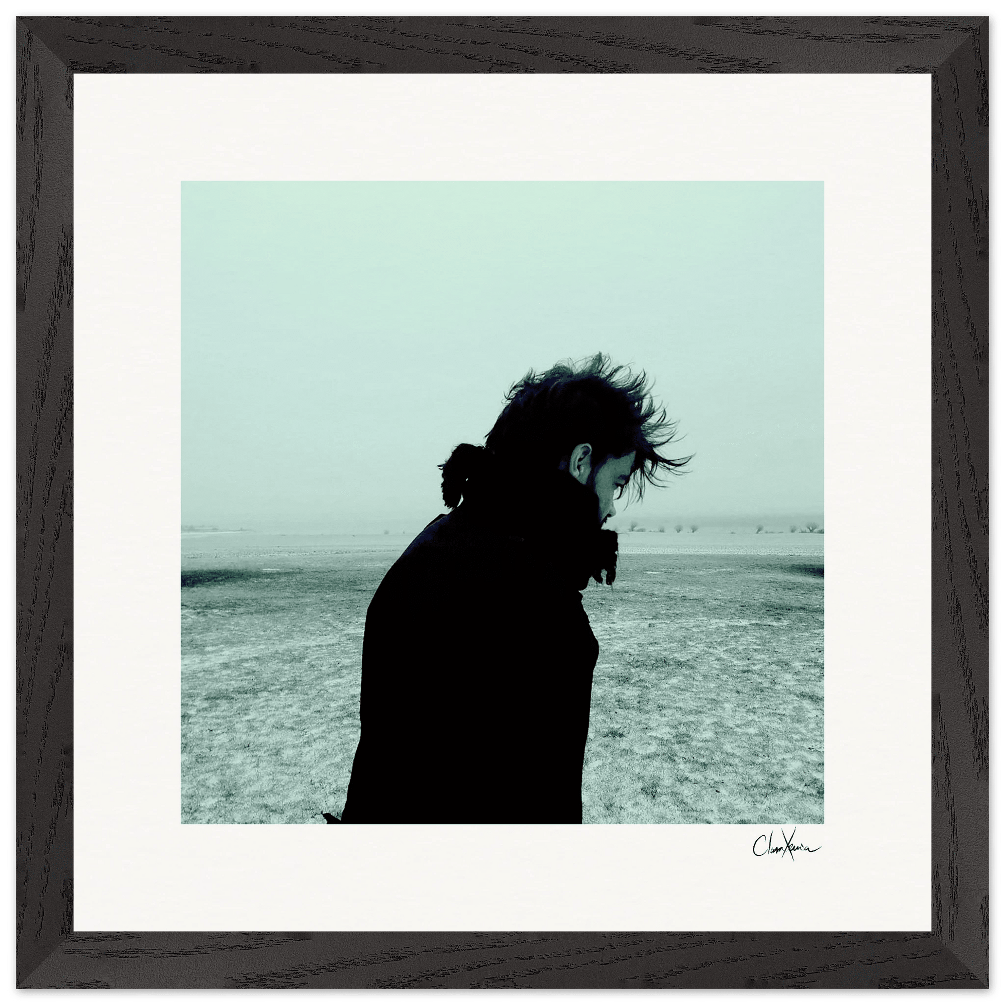 Misty Mind Framed print 30x30 cm / 12x12″ Black frame 41