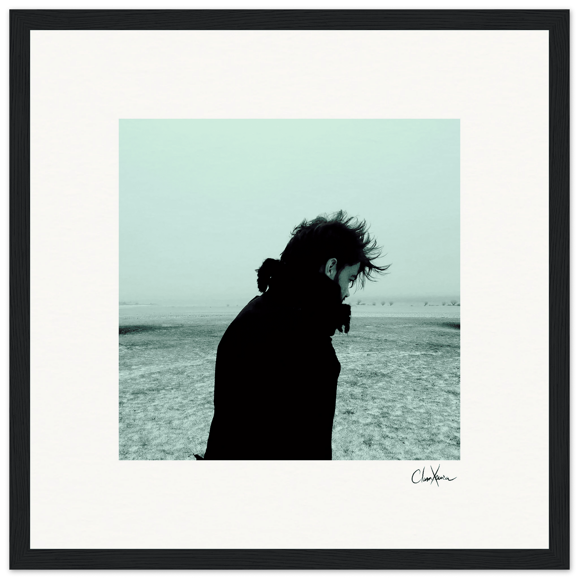 Misty Mind Framed print 30x30 cm / 12x12″ Black frame 81