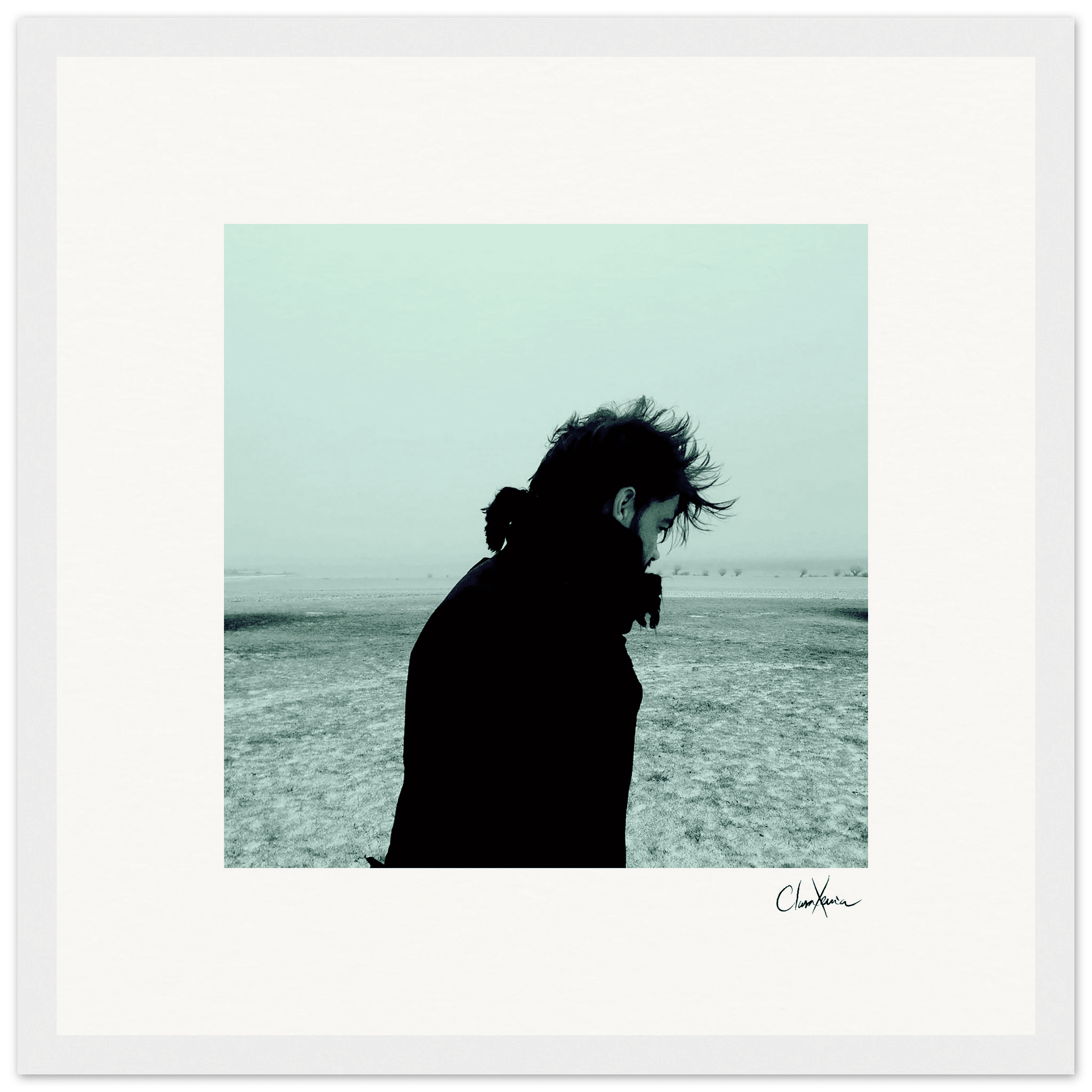 Misty Mind Framed print 30x30 cm / 12x12″ White frame 17