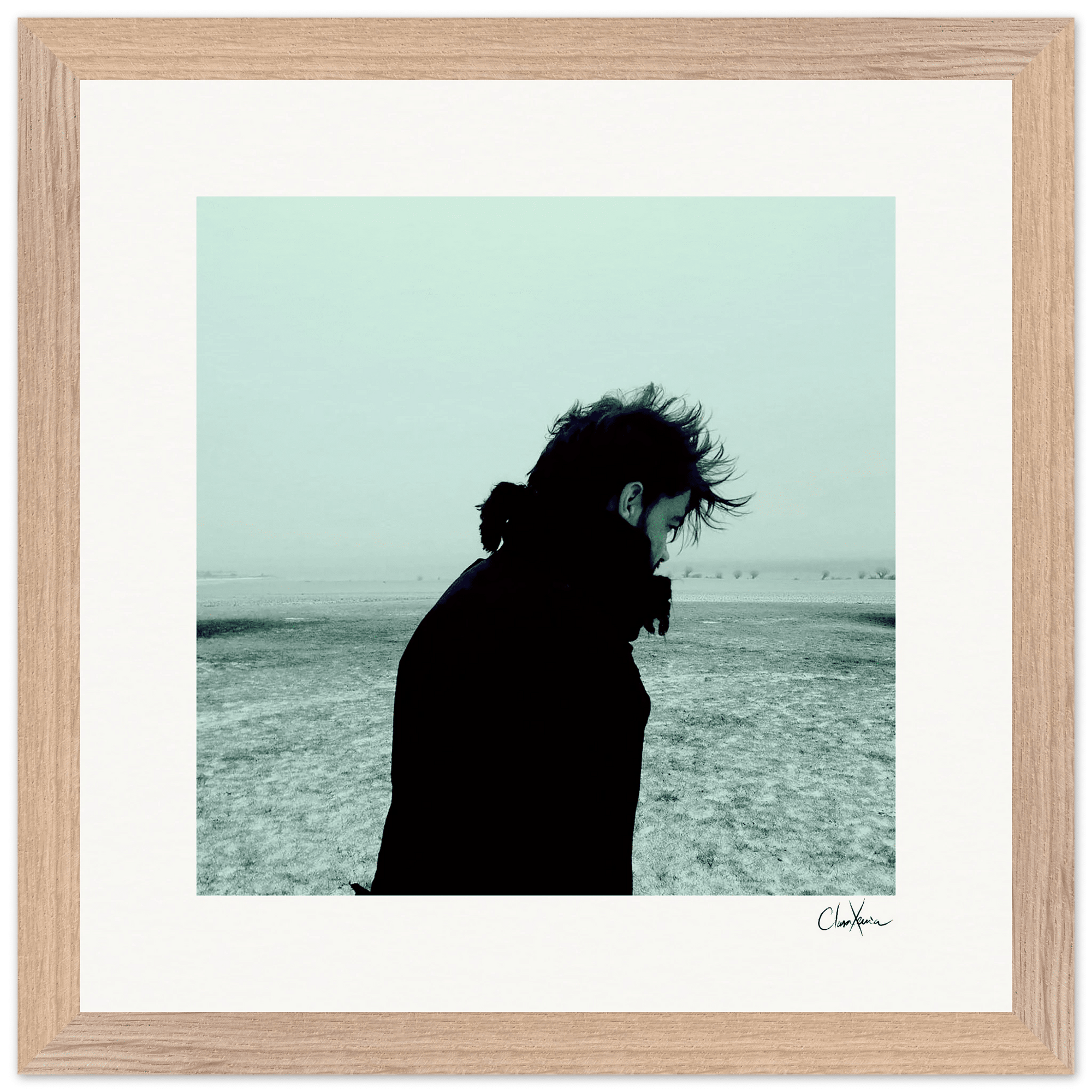 Misty Mind Framed print 30x30 cm / 12x12″ Wood frame 26