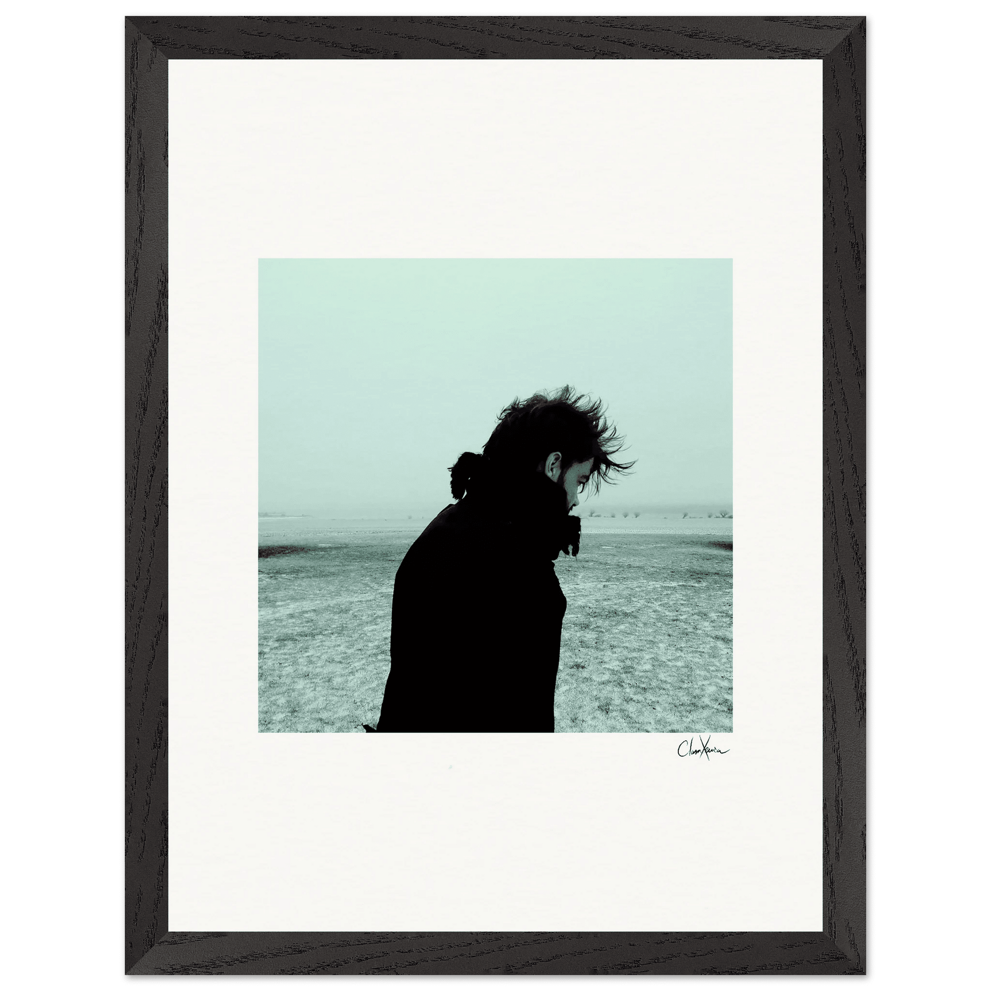 Misty Mind Framed print 30x40 cm / 12x16″ Black frame 42
