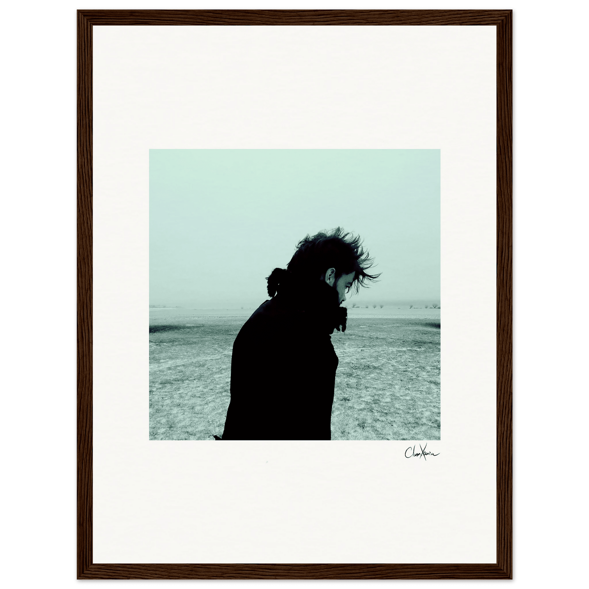 Misty Mind Framed print 30x40 cm / 12x16″ Dark wood frame 67