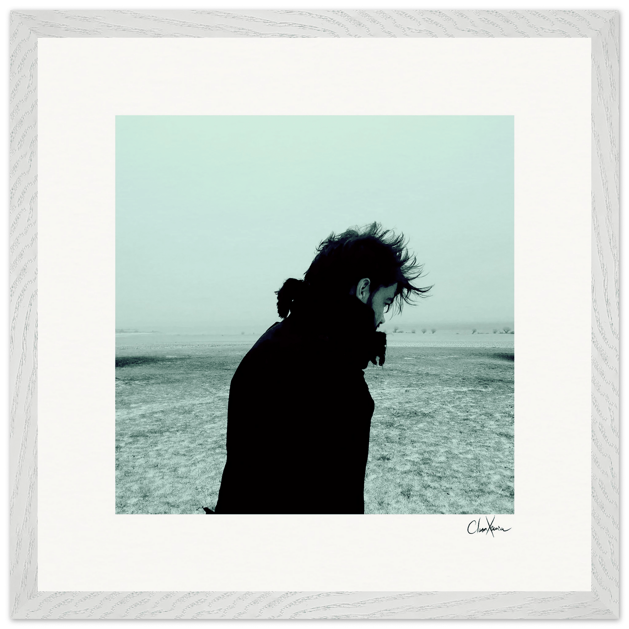 Misty Mind Framed print 40x40 cm / 16x16″ White frame 13