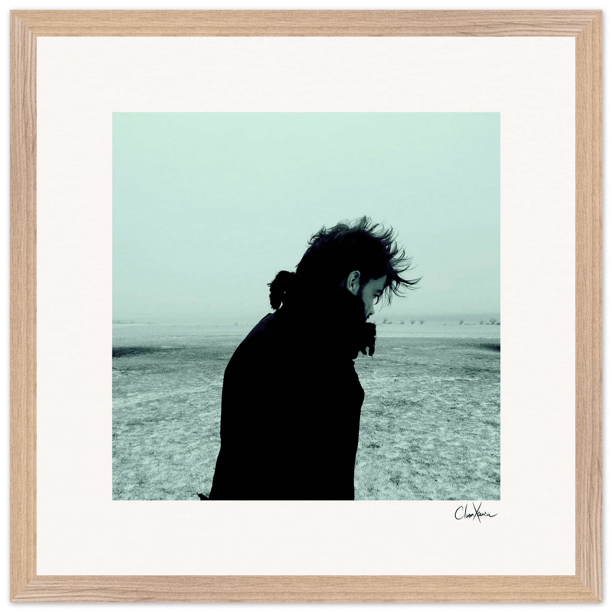 Misty Mind Framed print 40x40 cm / 16x16″ Wood frame 28