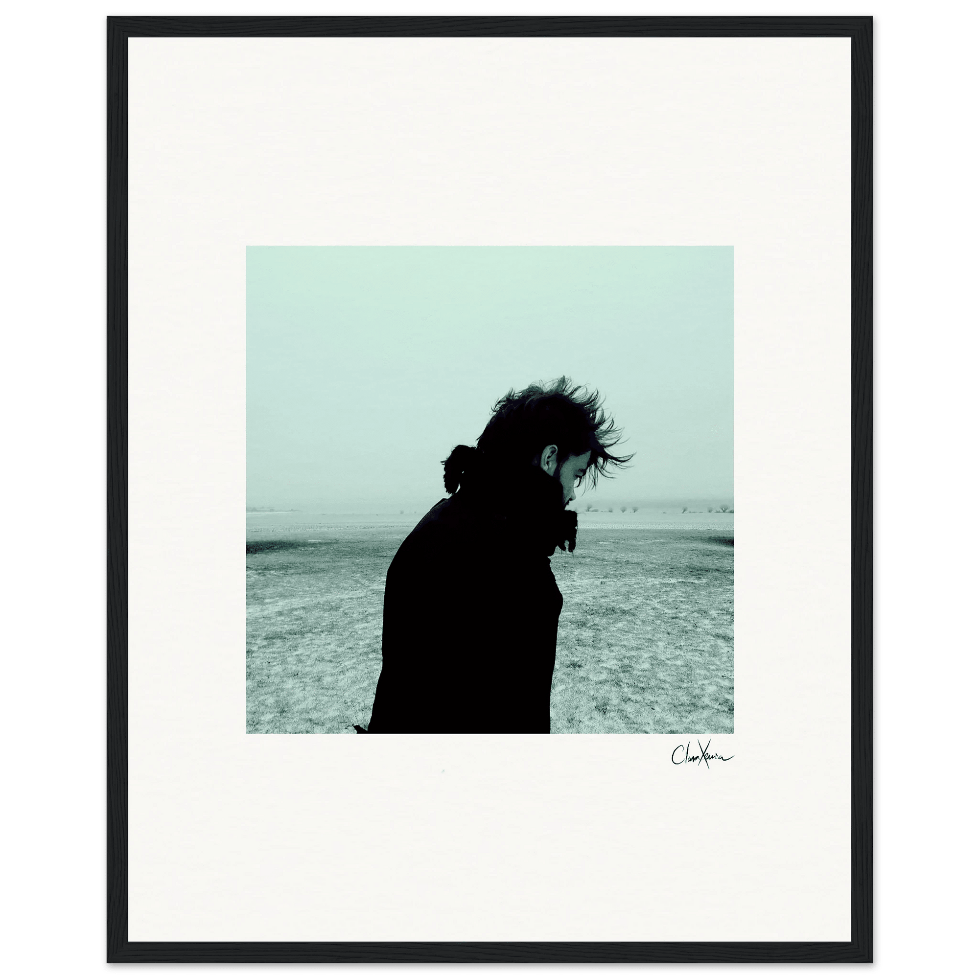 Misty Mind Framed print 40x50 cm / 16x20″ Black frame 88