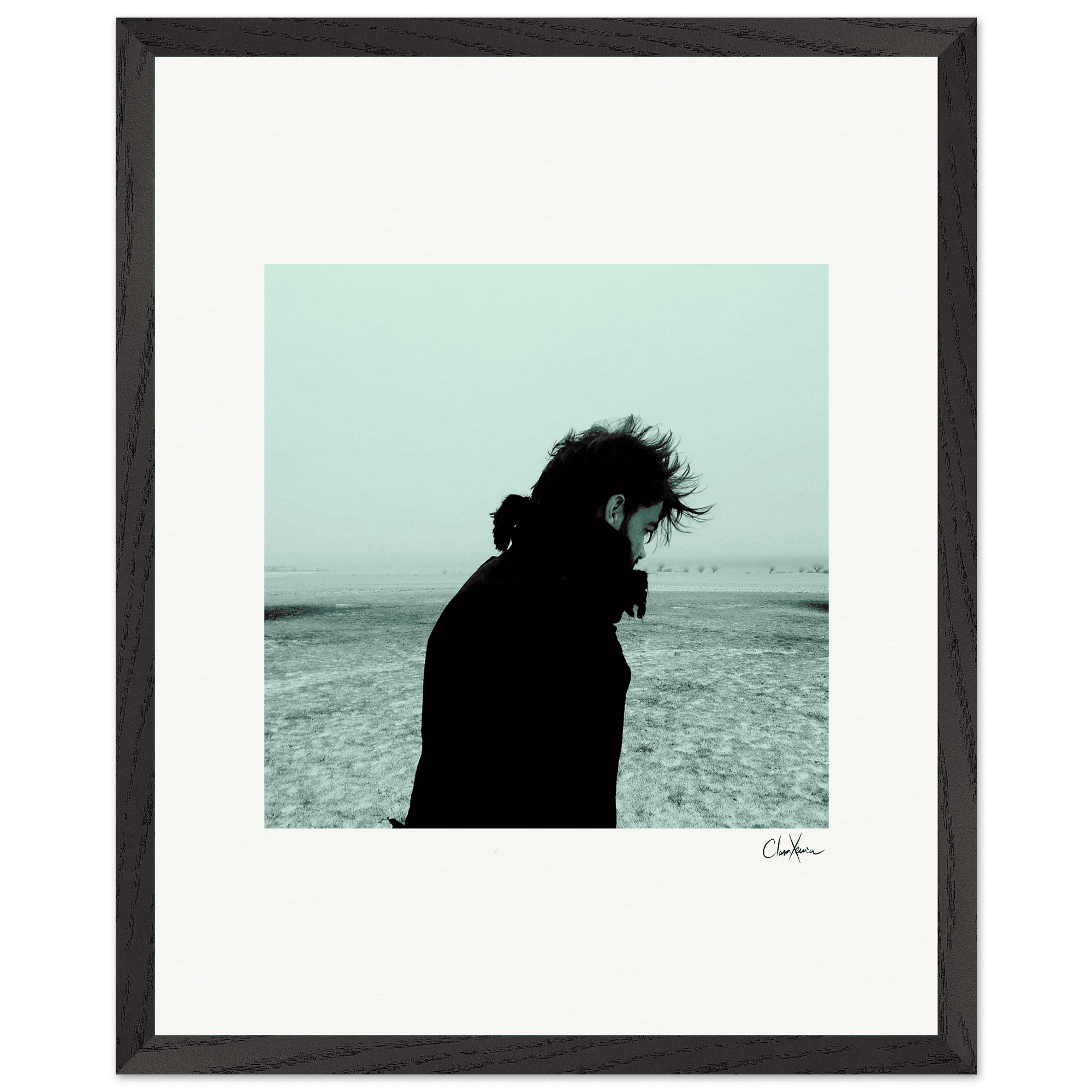 Misty Mind Framed print 40x50 cm / 16x20″ Black frame 44