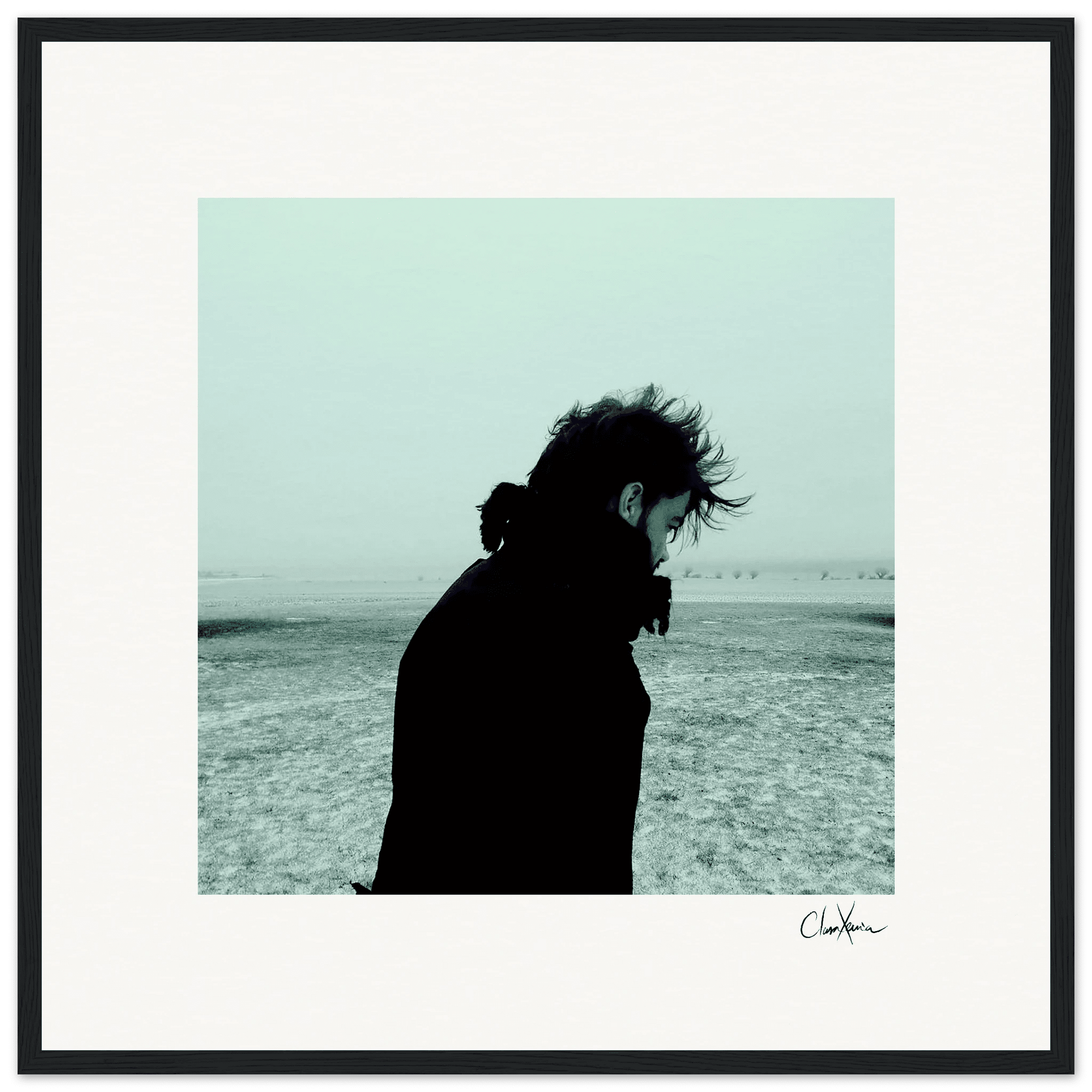 Misty Mind Framed print 50x50 cm / 20x20″ Black frame 91