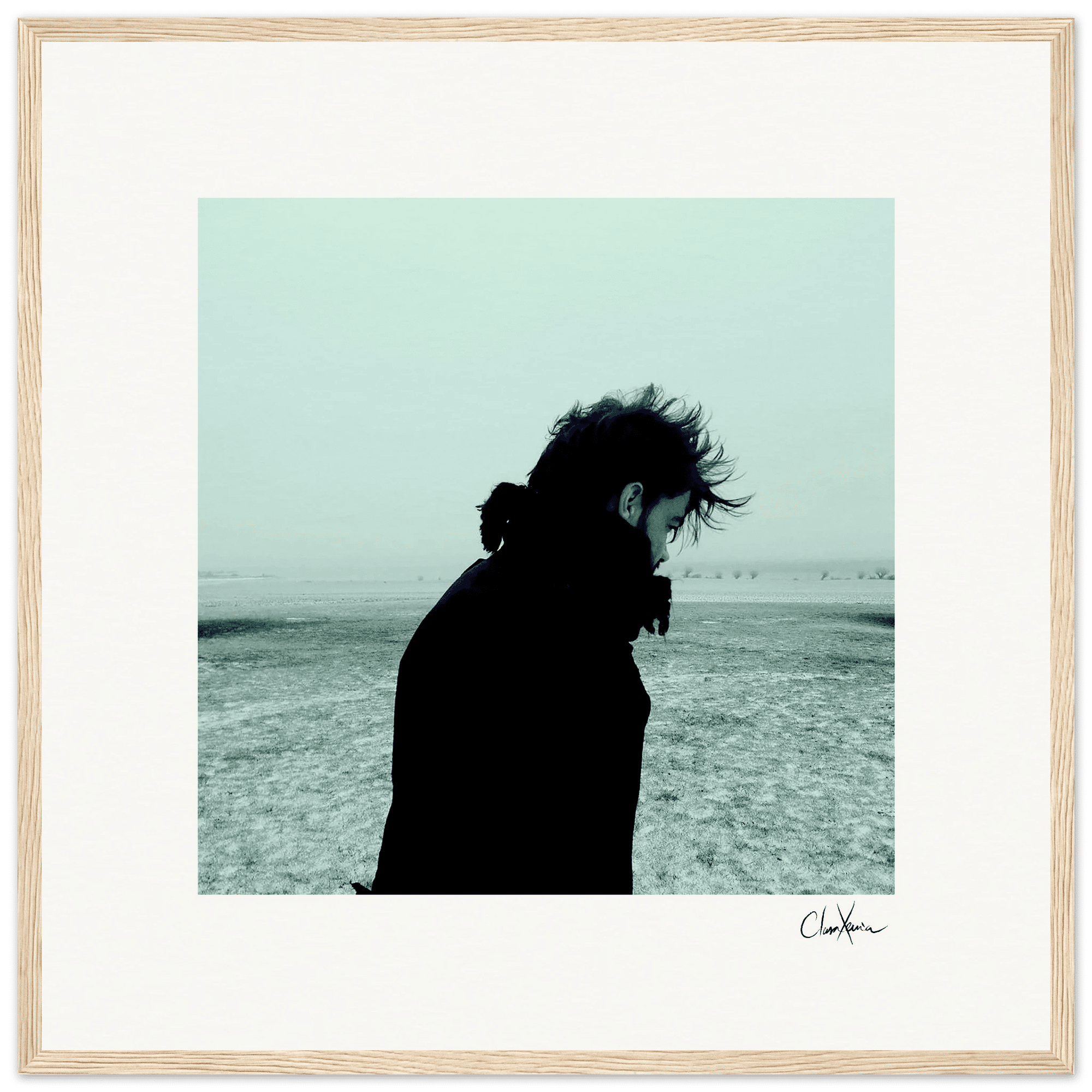 Misty Mind Framed print 50x50 cm / 20x20″ Wood frame 45