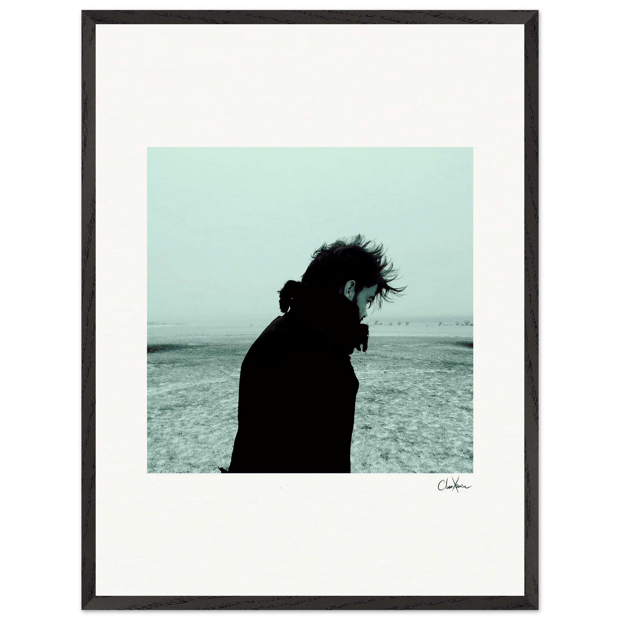 Misty Mind Framed print 60x80 cm / 24x32″ Black frame 48