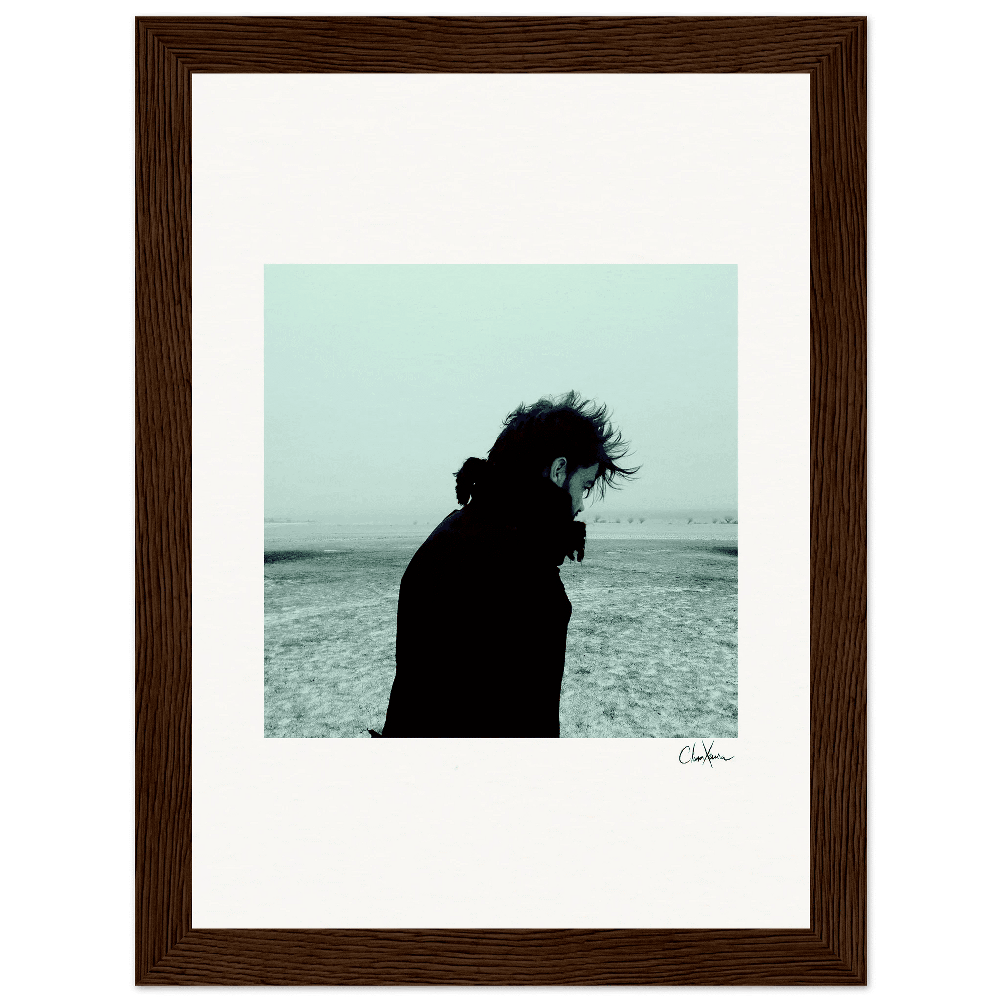Misty Mind Framed print 60x80 cm / 24x32″ Dark wood frame 63