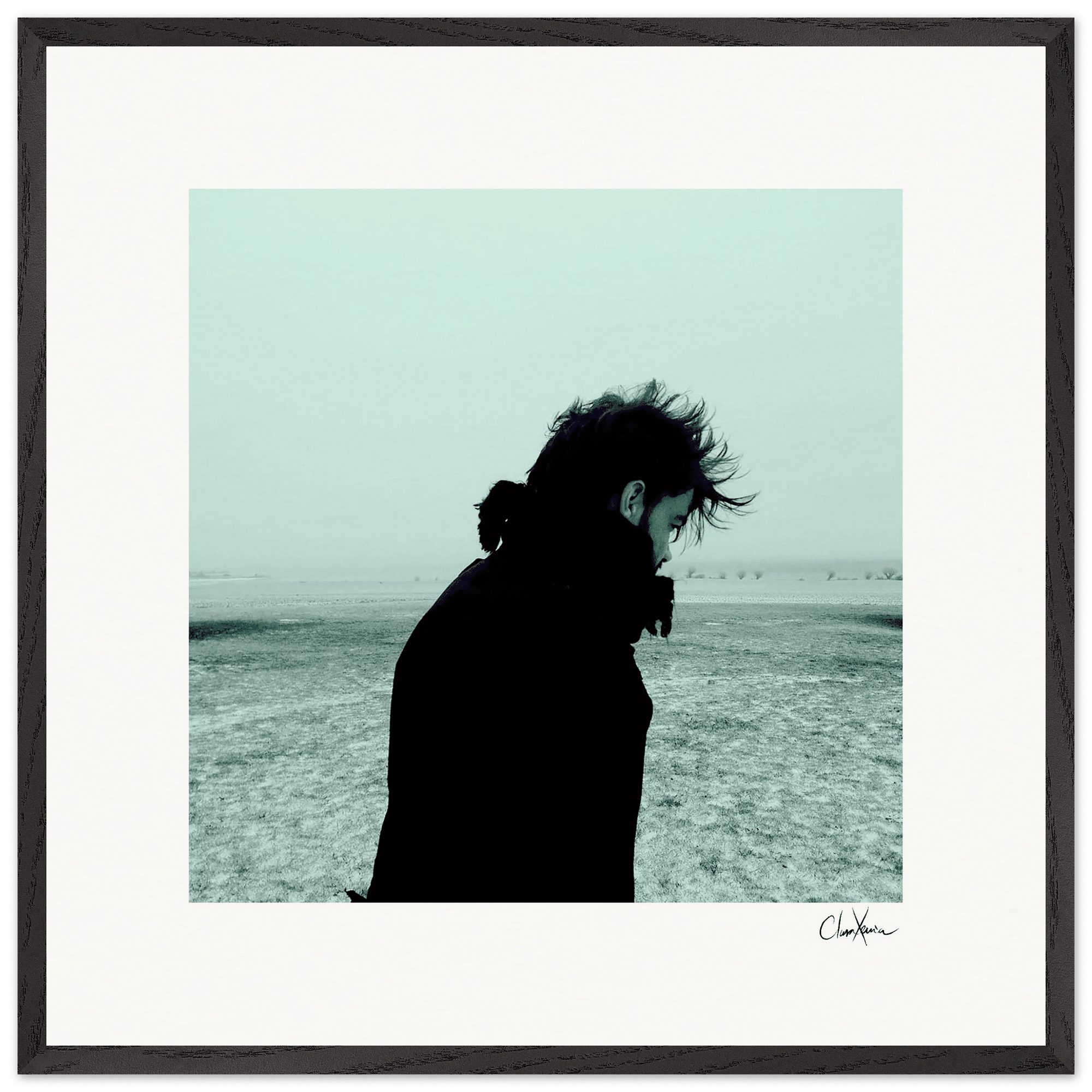 Misty Mind Framed print 70x70 cm / 28x28″ Black frame 49