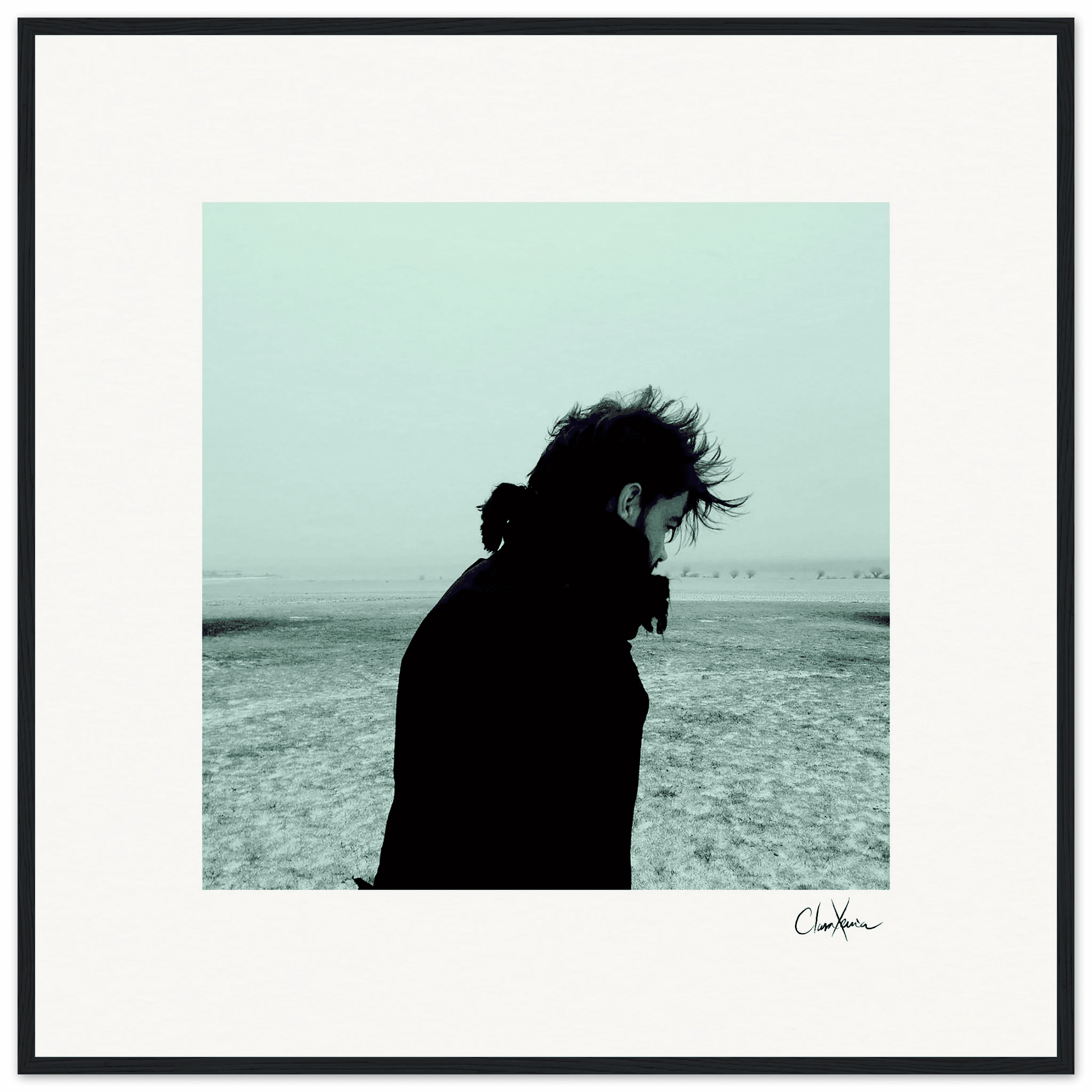 Misty Mind Framed print 70x70 cm / 28x28″ Black frame 86