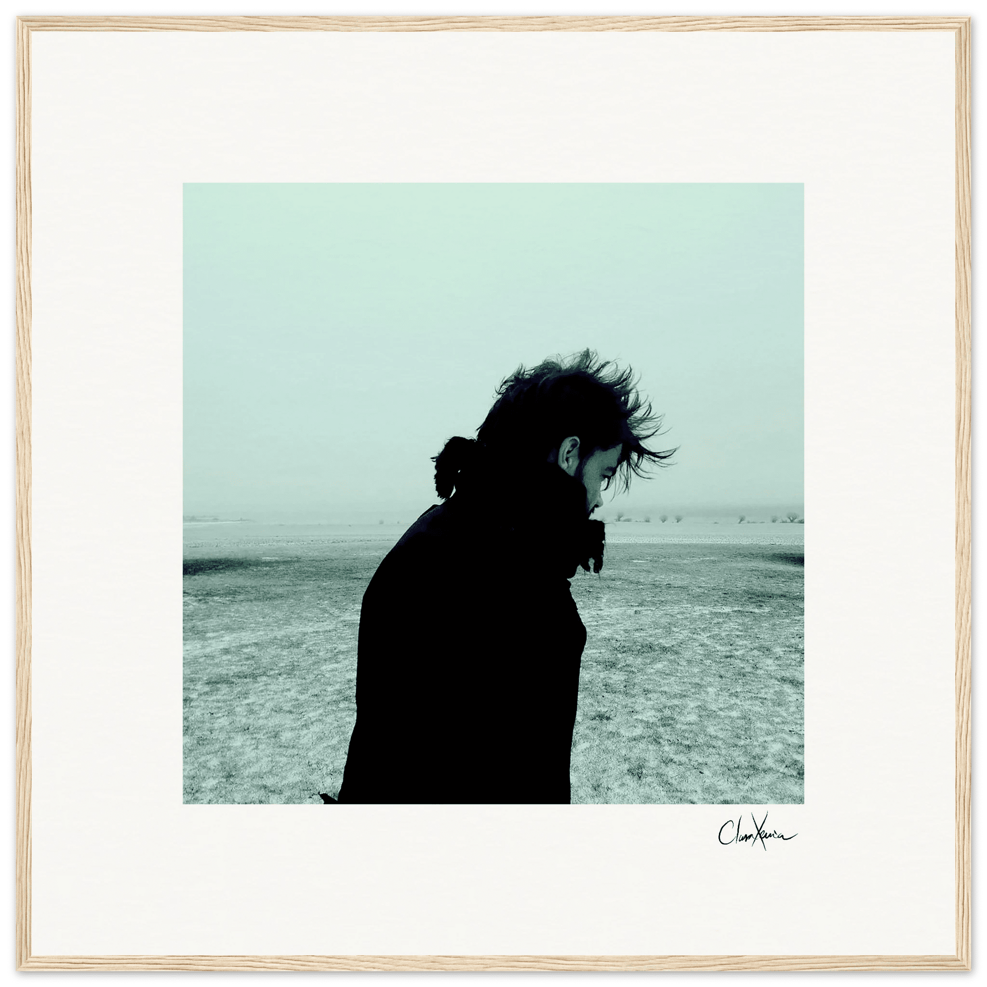 Misty Mind Framed print 70x70 cm / 28x28″ Wood frame 55