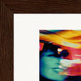 Moving Smiles Framed print 13x18 cm / 5x7″ Dark wood frame corner detail