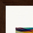 Moving Smiles Framed print 20x25 cm / 8x10″ Dark wood frame corner detail
