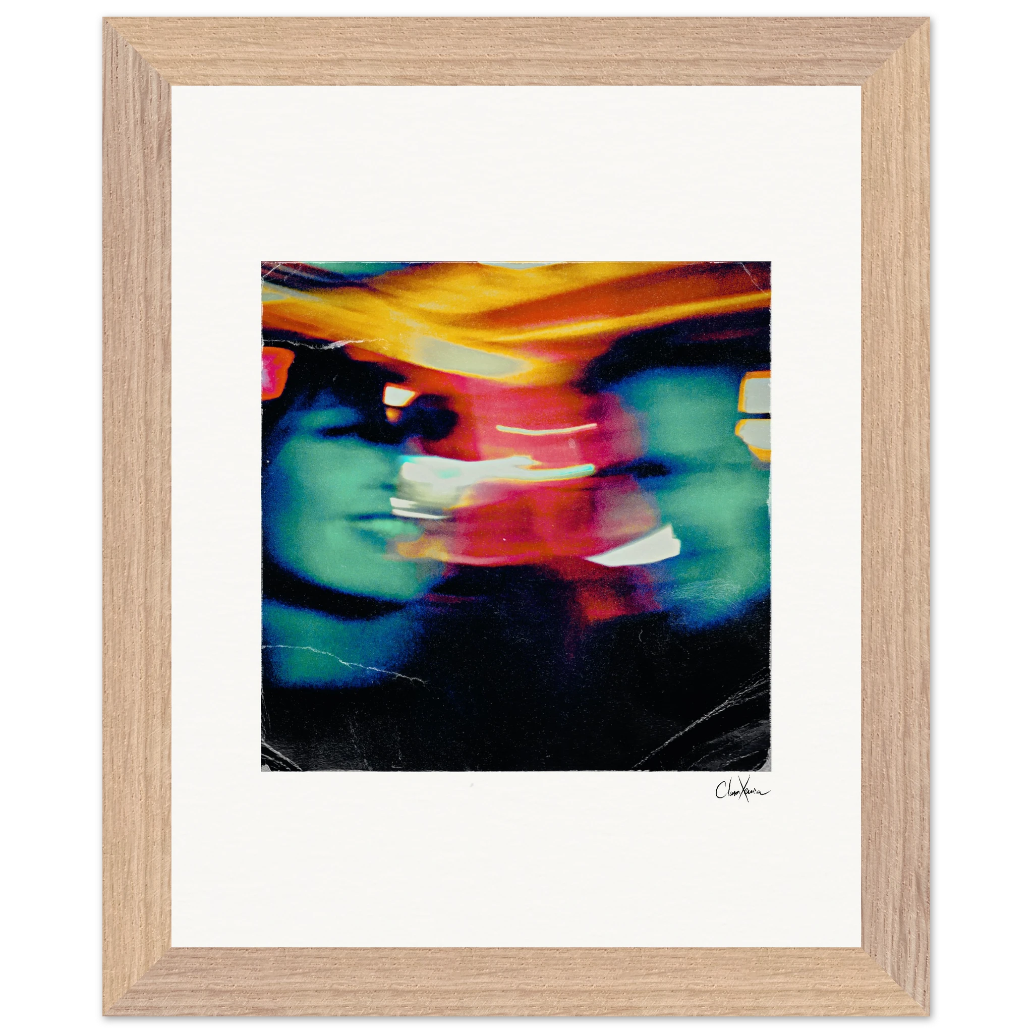 Moving Smiles Framed print 20x25 cm / 8x10″ Wood frame