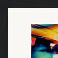 Moving Smiles Framed print 21x29.7 cm / 8x12" Black frame corner detail