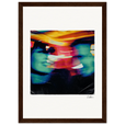 Moving Smiles Framed print 21x29.7 cm / 8x12" Dark wood frame