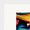 Moving Smiles Framed print 21x29.7 cm / 8x12" White frame corner detail