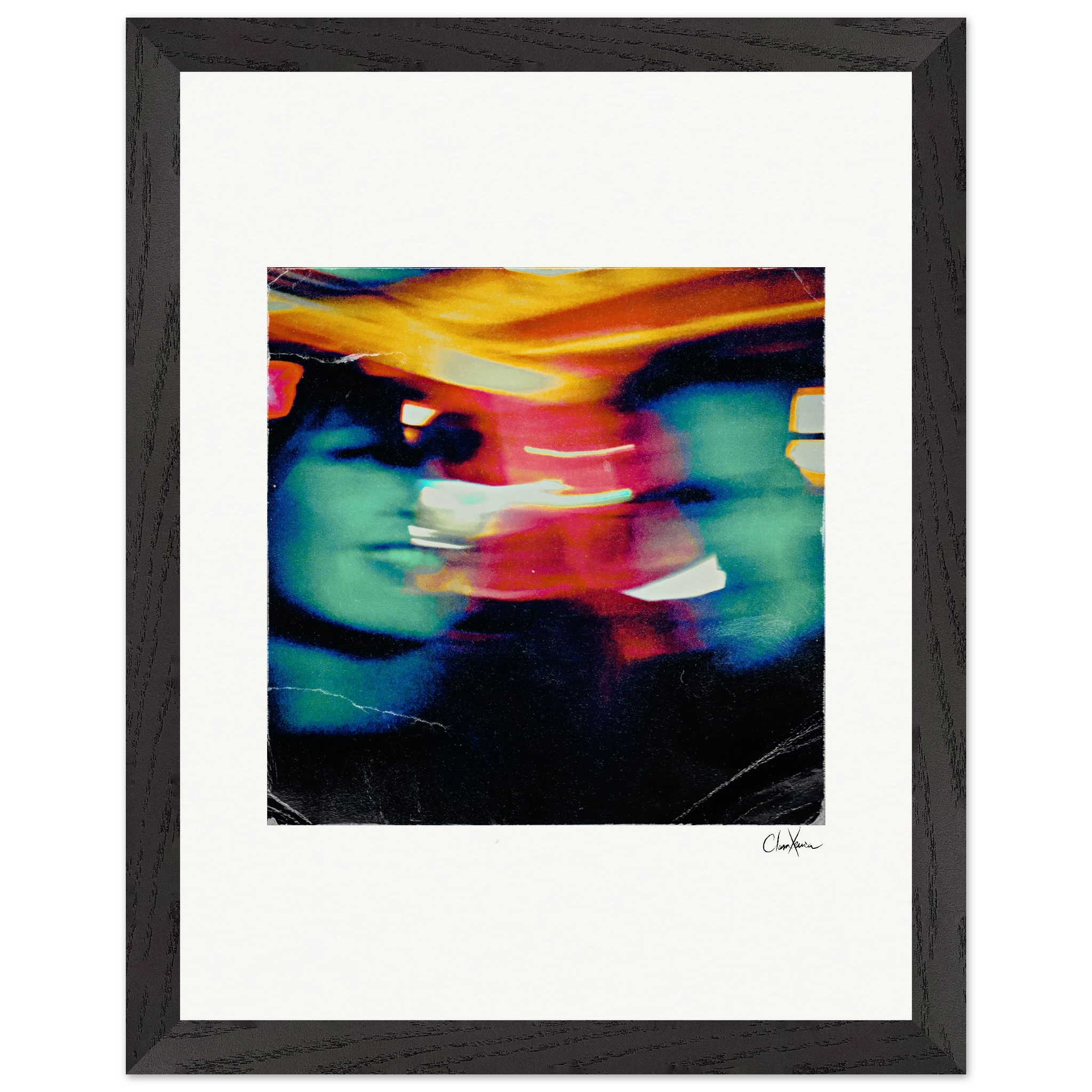 Moving Smiles Framed print 27x35 cm / 11x14″ Black frame