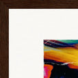 Moving Smiles Framed print 27x35 cm / 11x14″ Dark wood frame corner detail
