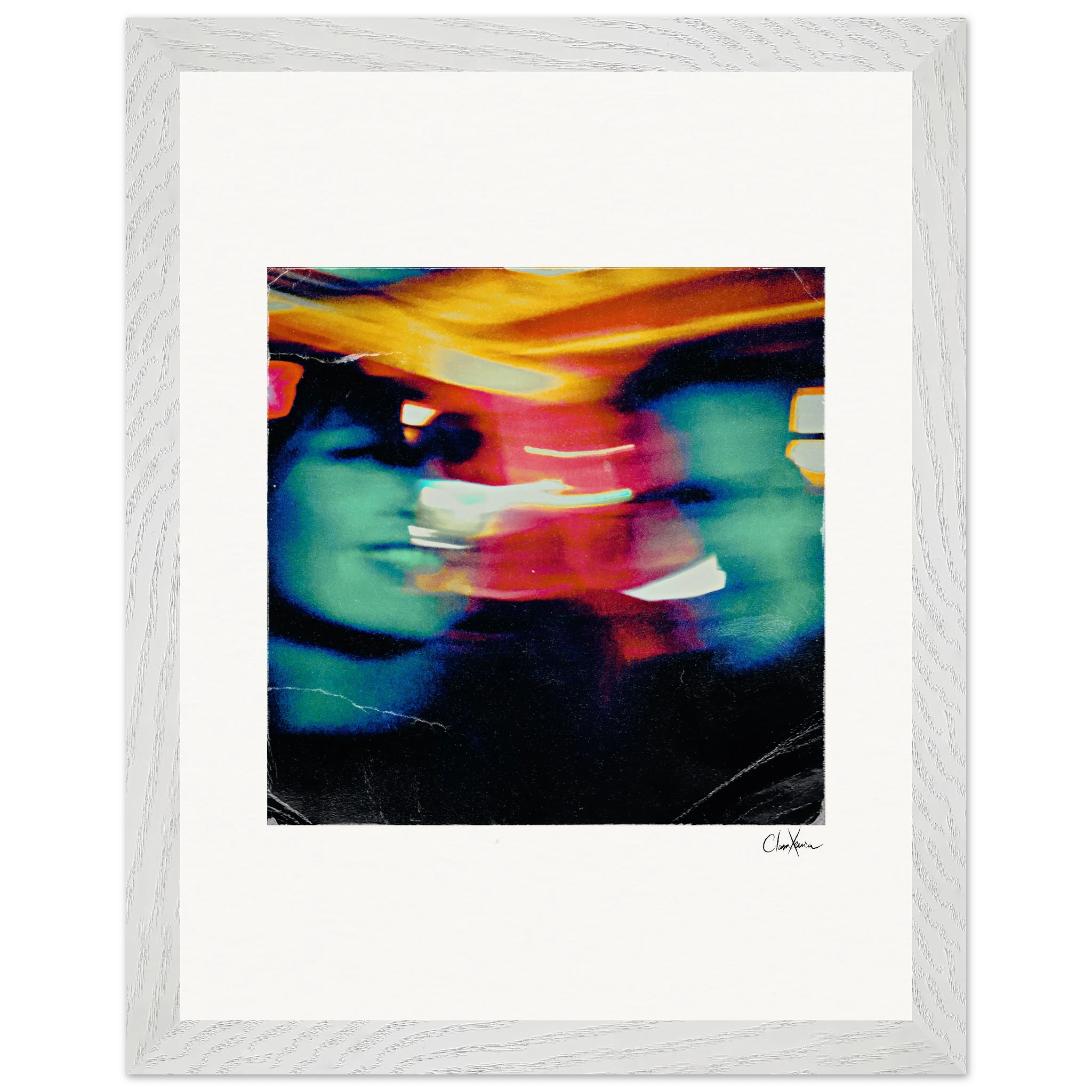 Moving Smiles Framed print 27x35 cm / 11x14″ White frame