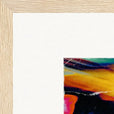 Moving Smiles Framed print 27x35 cm / 11x14″ Wood frame corner detail