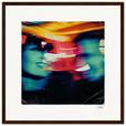 Moving Smiles Framed print 40x40 cm / 16x16″ Dark wood frame