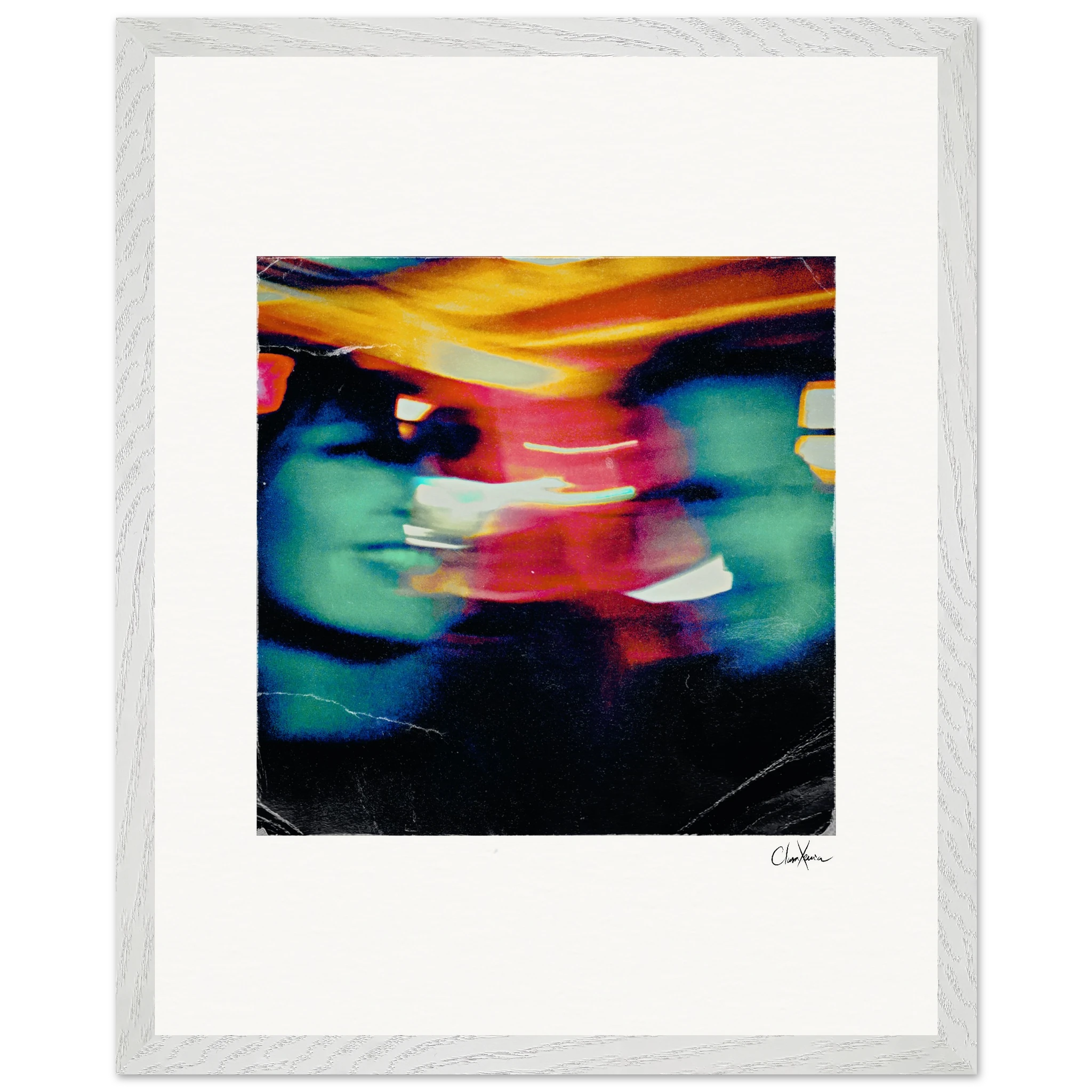 Moving Smiles Framed print 40x50 cm / 16x20″ White frame