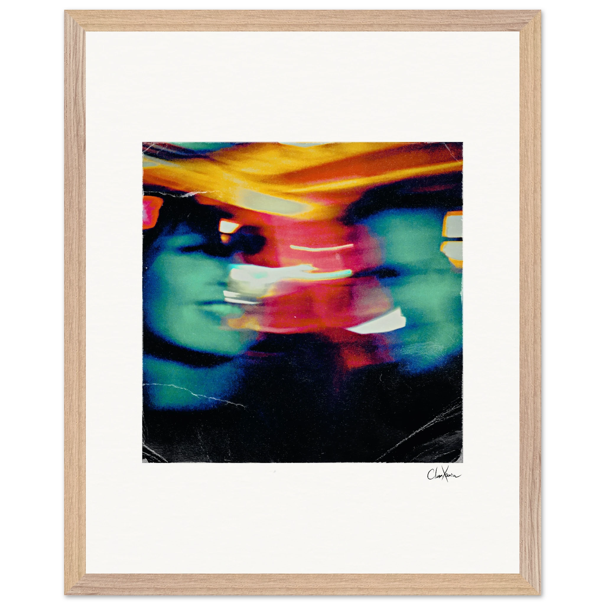 Moving Smiles Framed print 40x50 cm / 16x20″ Wood frame