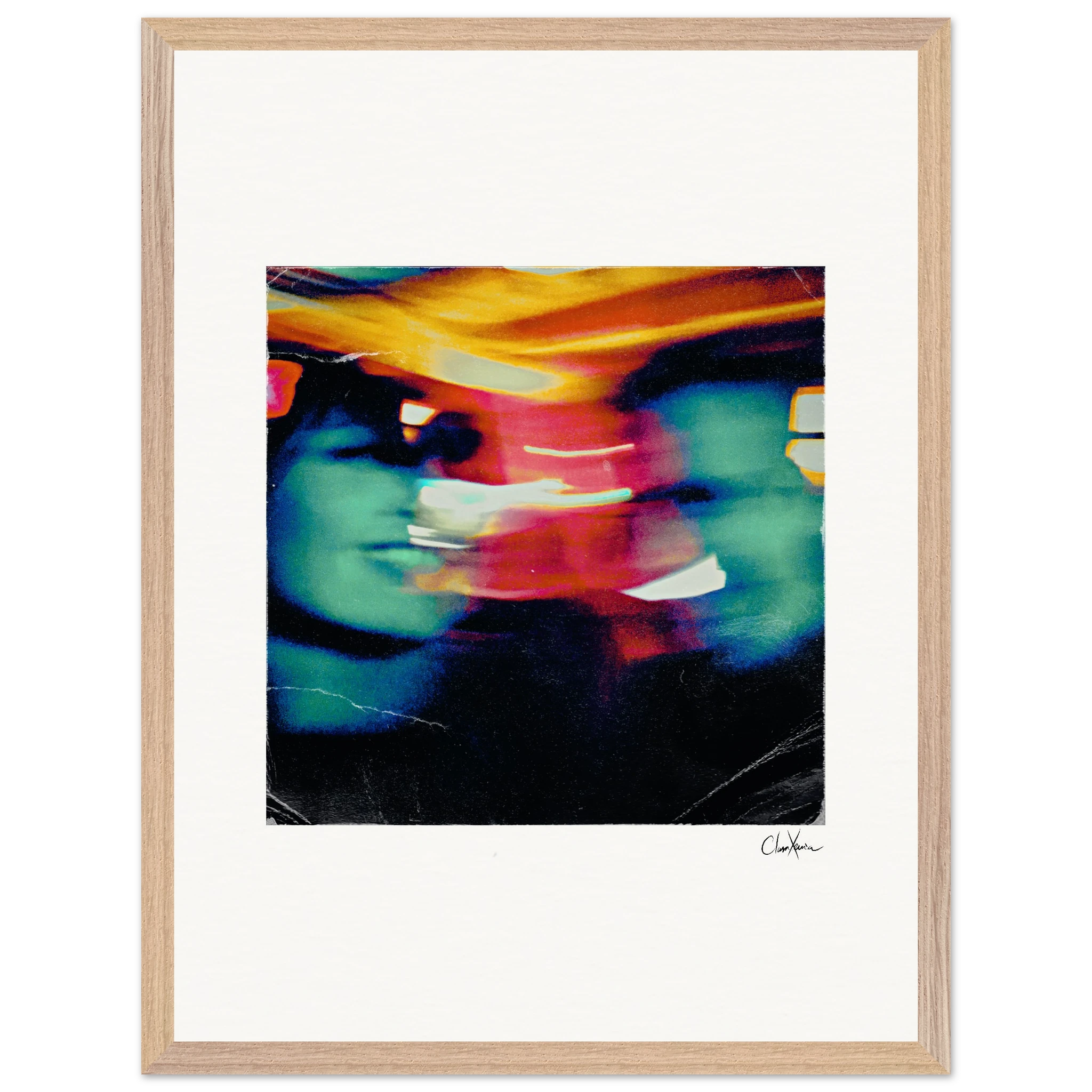 Moving Smiles Framed print 45x60 cm / 18x24″ Wood frame