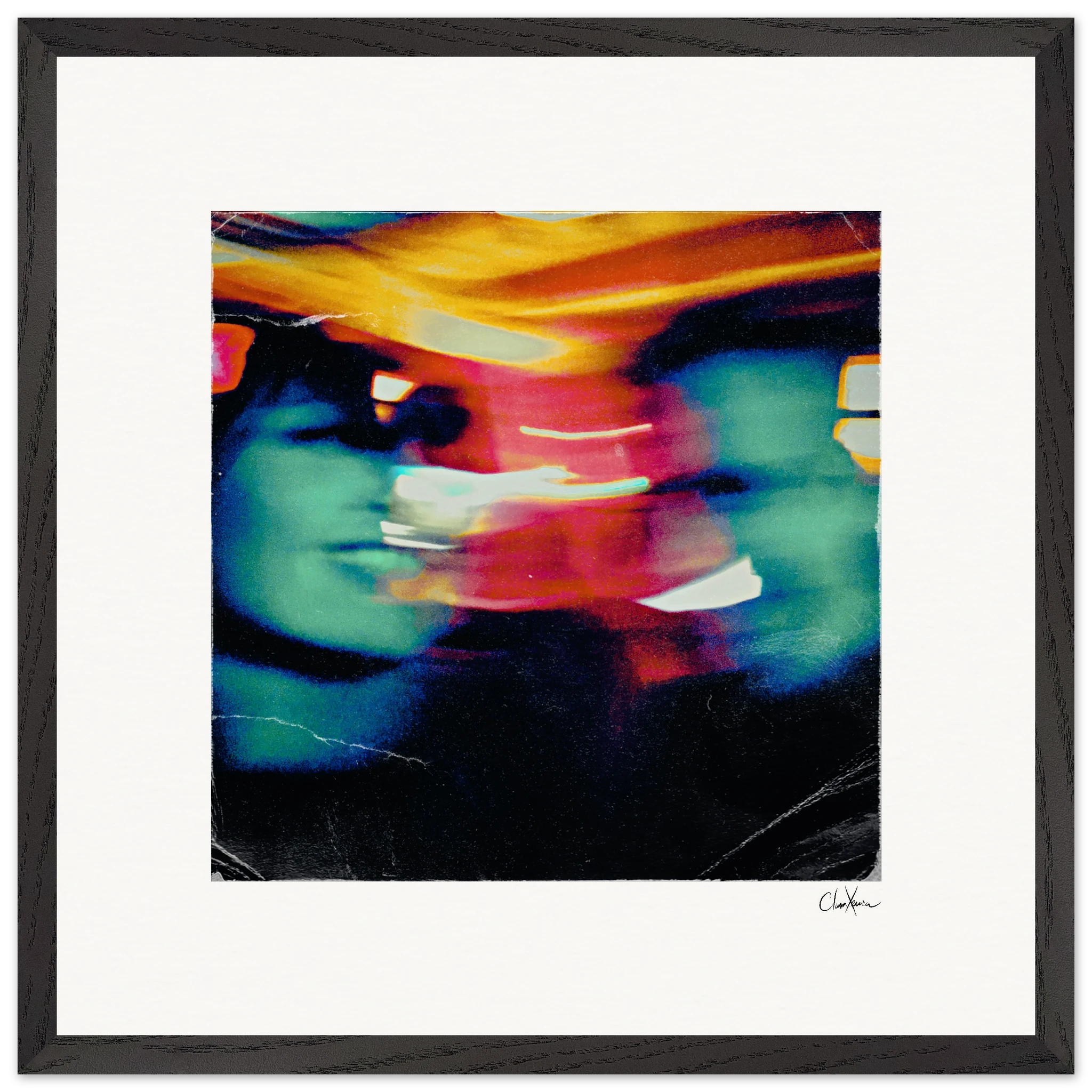 Moving Smiles Framed print 50x50 cm / 20x20″ Black frame