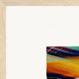 Moving Smiles Framed print 50x50 cm / 20x20″ Wood frame corner detail