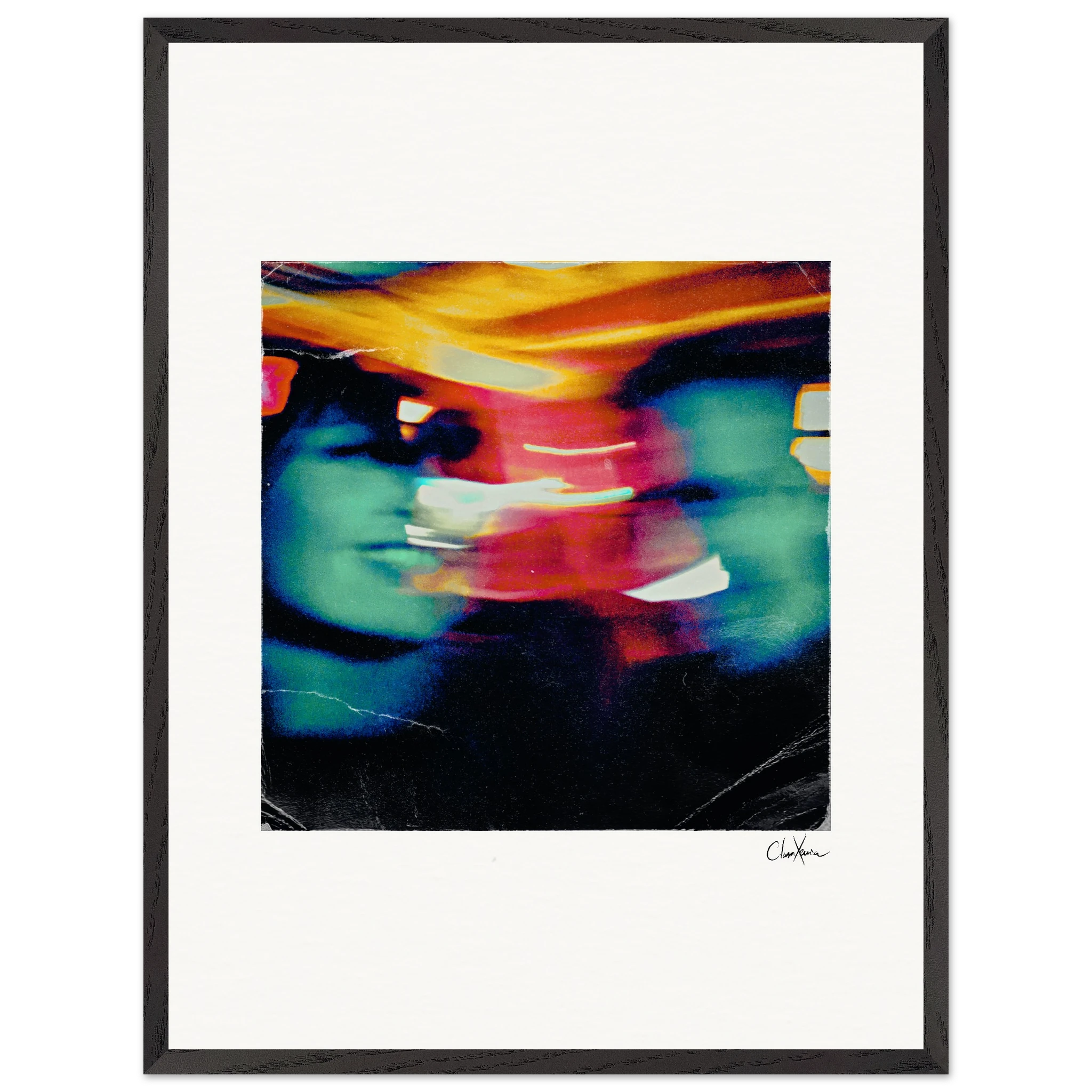 Moving Smiles Framed print 60x80 cm / 24x32″ Black frame