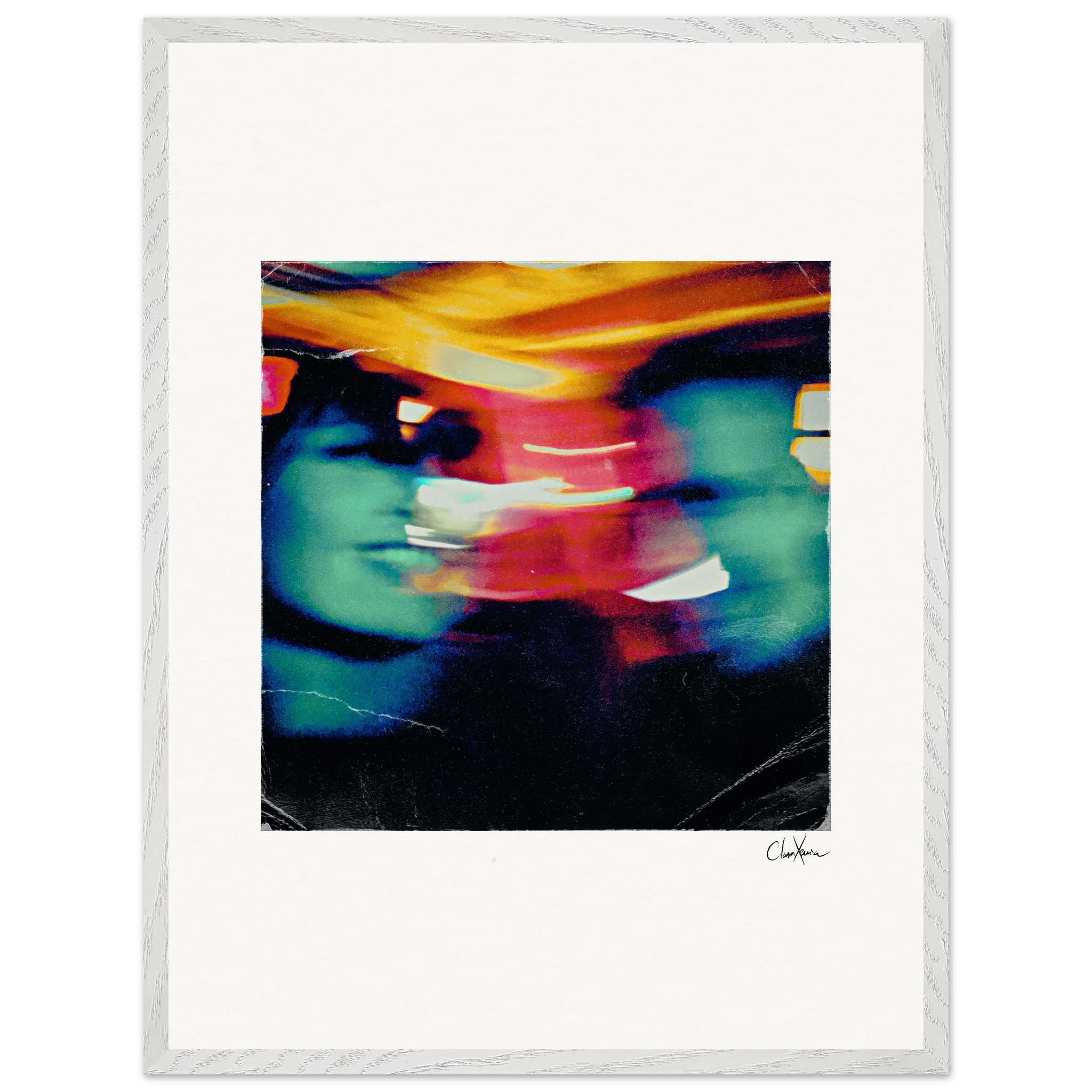Moving Smiles Framed print 60x80 cm / 24x32″ White frame