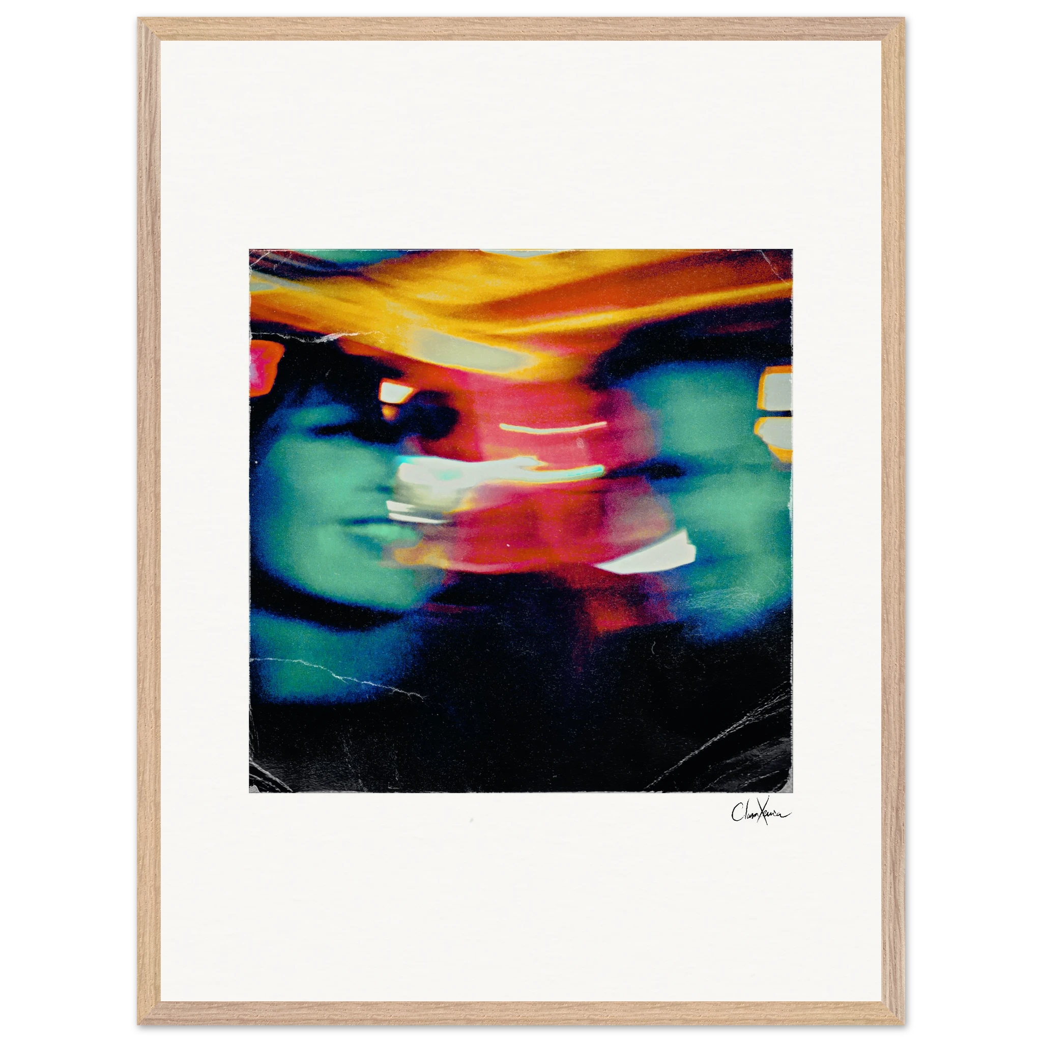 Moving Smiles Framed print 60x80 cm / 24x32″ Wood frame