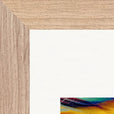 Moving Smiles Framed print 20x25 cm / 8x10″ Wood frame corner detail