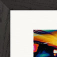 Moving Smiles Framed print 27x35 cm / 11x14″ Black frame corner detail