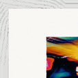 Moving Smiles Framed print 40x50 cm / 16x20″ White frame corner detail