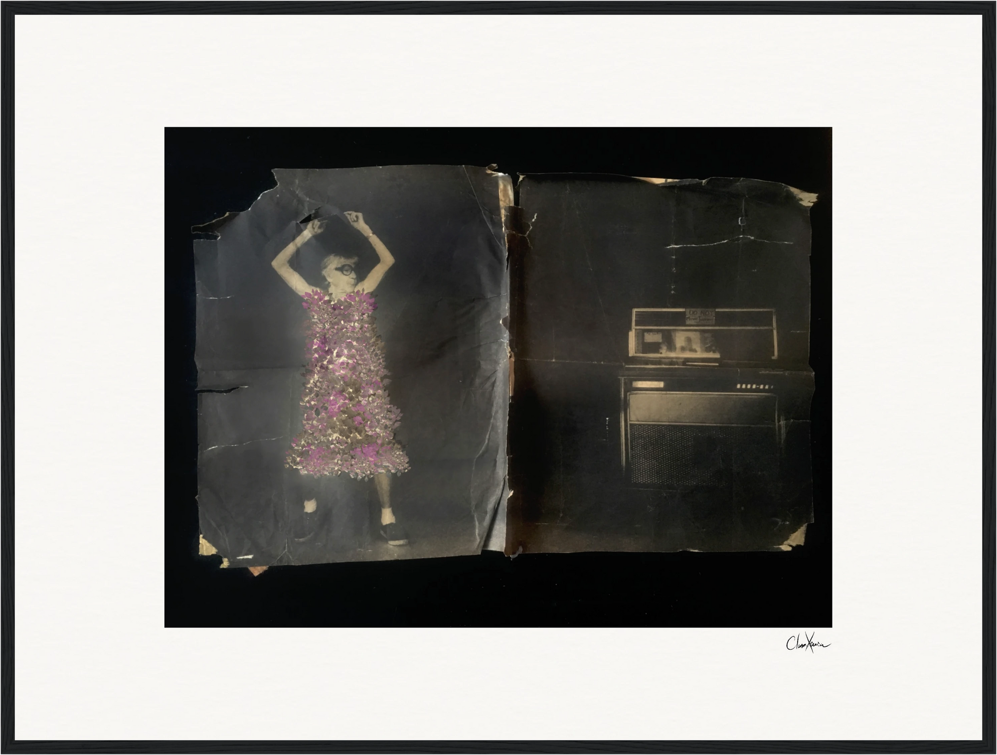 Never too Late Framed print 60x80 cm / 24x32″ Black frame