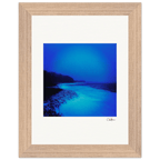 Nocturne Velvet Framed print 15x20 cm / 6x8″ Wood frame 22