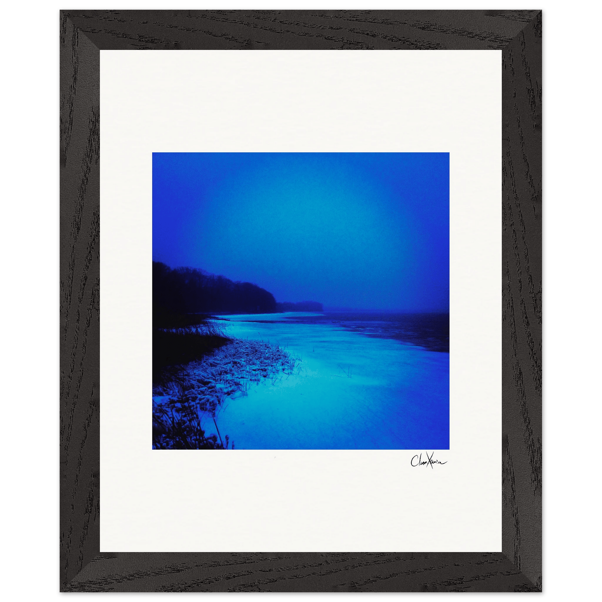 Nocturne Velvet Framed print 20x25 cm / 8x10″ Black frame 33