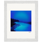 Nocturne Velvet Framed print 20x25 cm / 8x10″ White frame 12