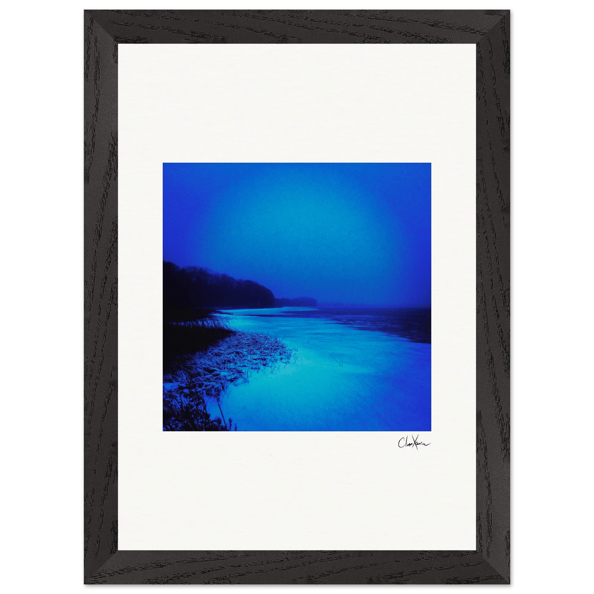 Nocturne Velvet Framed print 21x29.7 cm / 8x12" Black frame 43