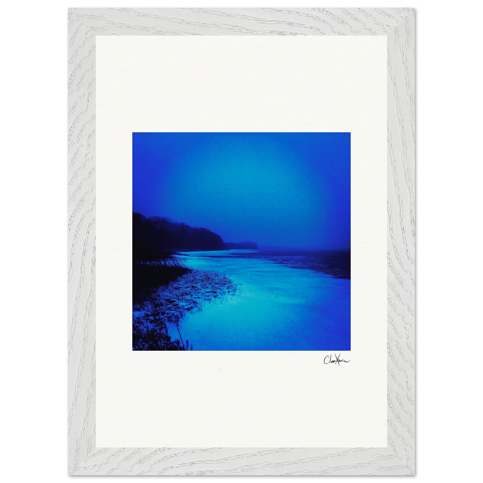 Nocturne Velvet Framed print 21x29.7 cm / 8x12" White frame 11