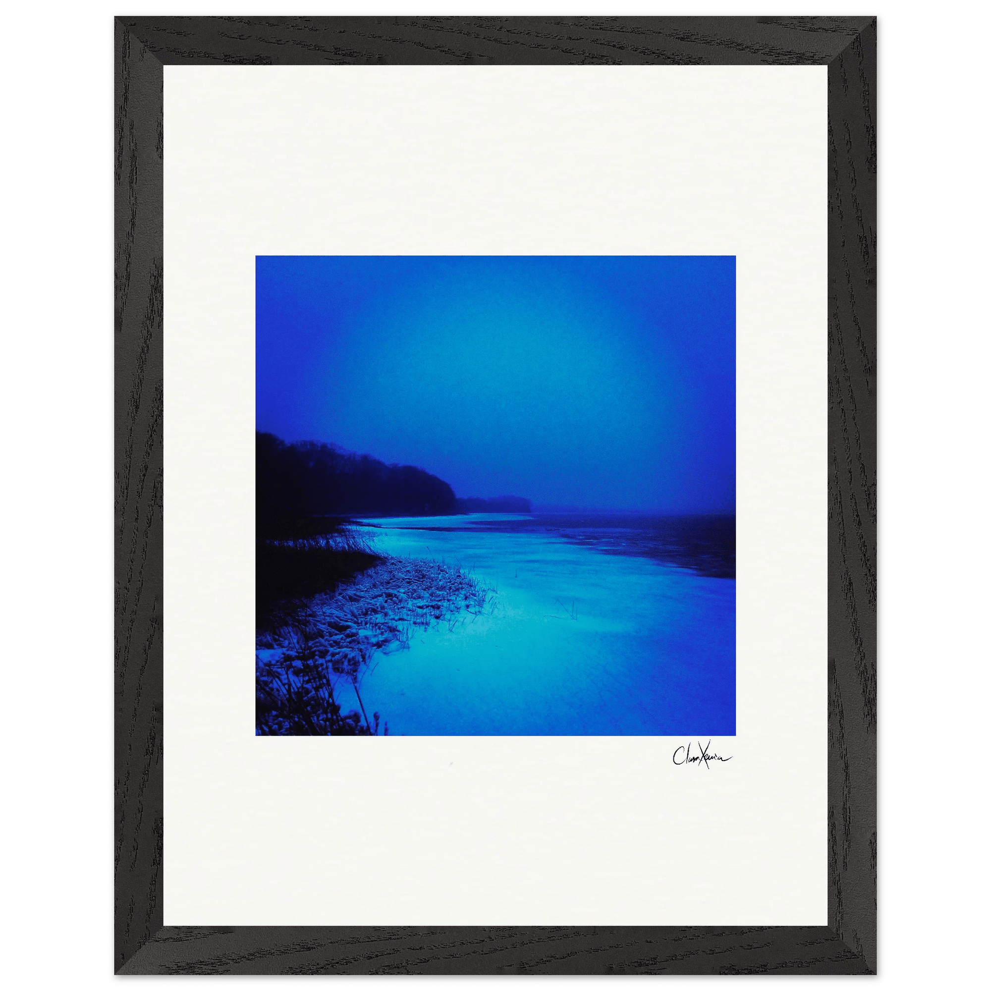 Nocturne Velvet Framed print 27x35 cm / 11x14″ Black frame 34