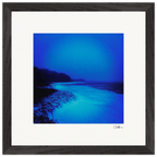 Nocturne Velvet Framed print 30x30 cm / 12x12″ Black frame 44