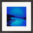 Nocturne Velvet Framed print 30x30 cm / 12x12″ Black frame 44